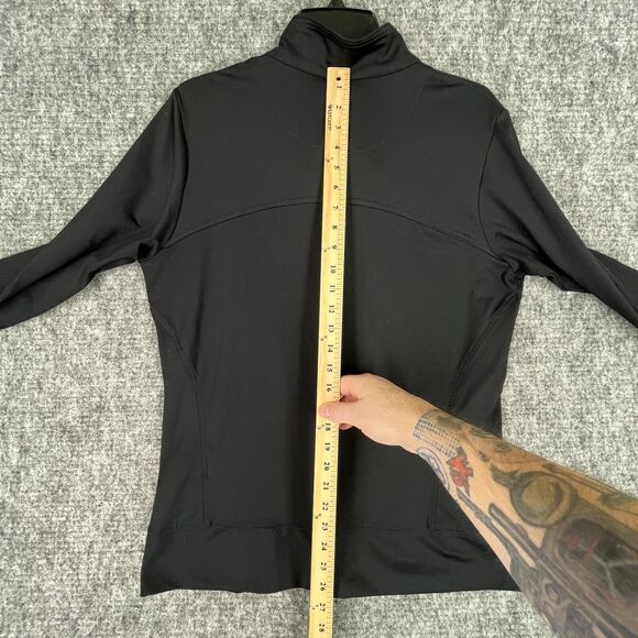 FootJoy Jacket Womens Large Black Zip Up Golf Performance Mid Layer Fairway Club - Picture 8 of 9